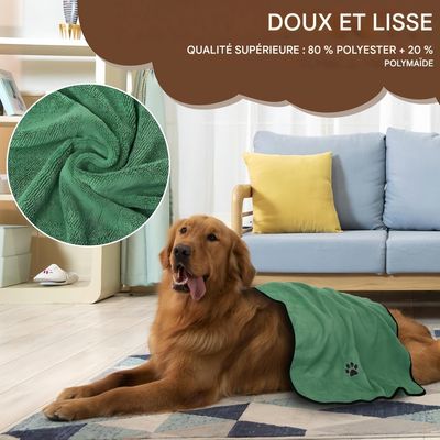 Pet Planet Chiens ServiettesSet Lot de 2 Serviettes de Bain en Microfibre