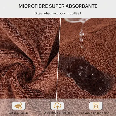 Petopia Peignoir en Microfibre pour Chien Moyen et Grand