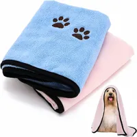 Pet Planet Chiens ServiettesSet Lot de 2 Serviettes de Bain en Microfibre