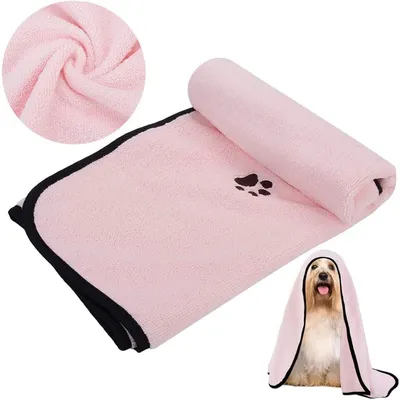 Pet Planet Chiens ServiettesSet Lot de 2 Serviettes de Bain en Microfibre
