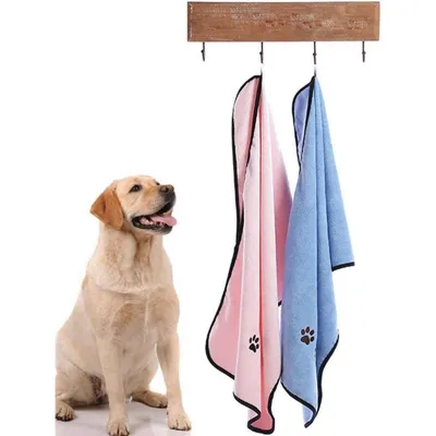 Pet Planet Chiens ServiettesSet Lot de 2 Serviettes de Bain en Microfibre