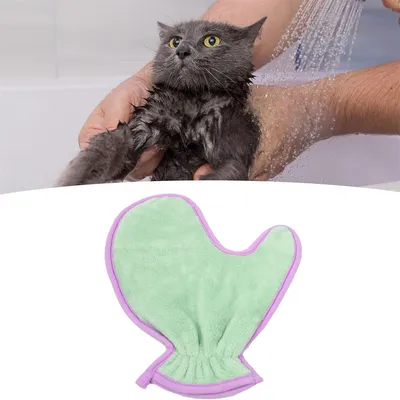 IntiMeg Gants en serviette pour chat