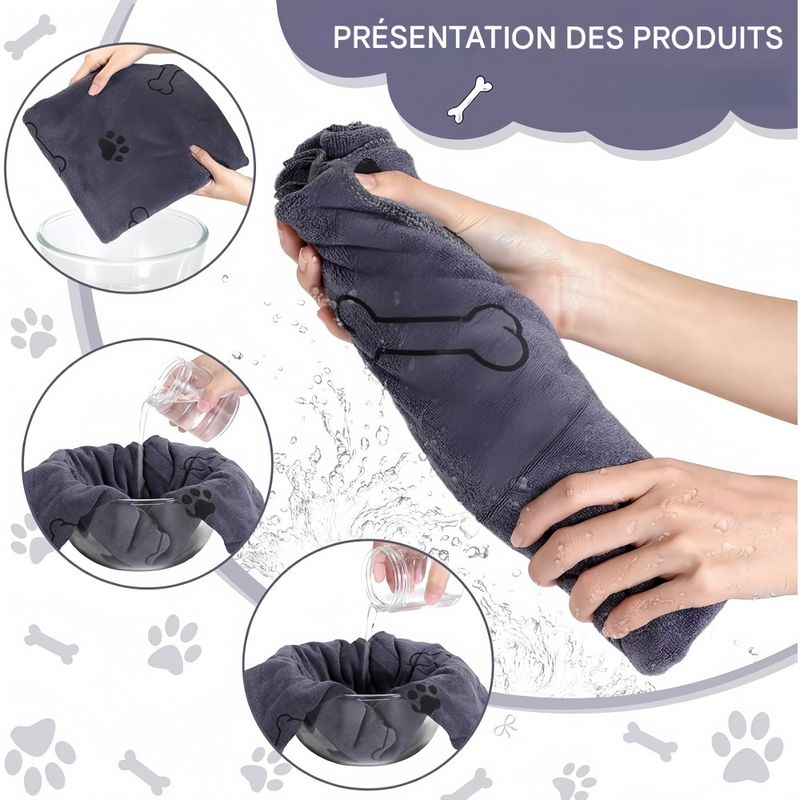 Pet Planet Chiens/Chats Quatre-Piece Serviettes