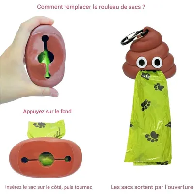 Pet Planet Chiens Dispenseur De Sacs A Excrements Pour Chiens