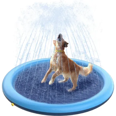 UAMLY Alfombra de chapoteo para perros, piscina antideslizante para perros