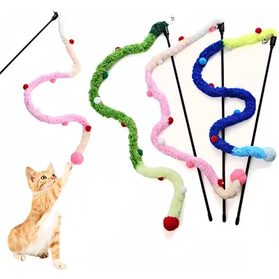 Pet Planet Chats JouetsSet Baton à Chat en Peluche Pet Planet Chats JouetsSet Baton à Chat en Peluche