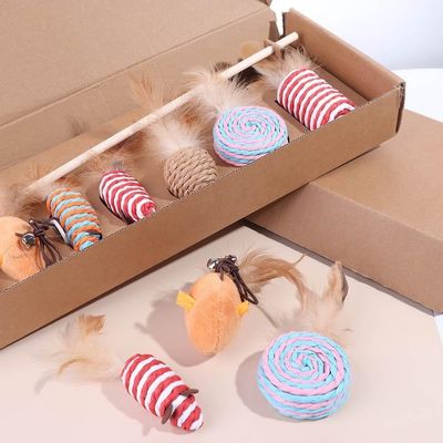 Pet Planet Chats JouetsSet Ensemble de Jouets avec Baton à Chat