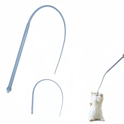 FurryFusion Jouet baguette pour chat en forme de queue de souris simulée