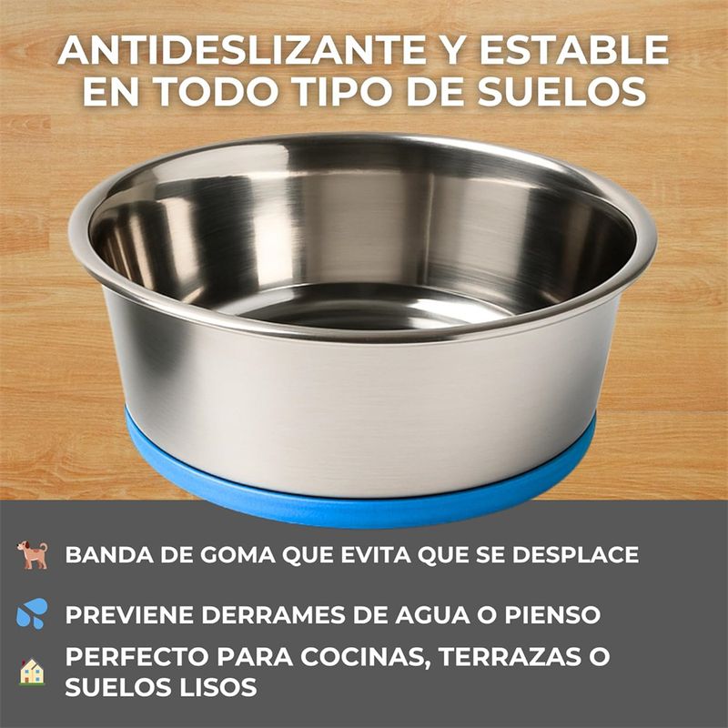 IntiMeg Mangeoire antidérapante pour chats et petits chiens