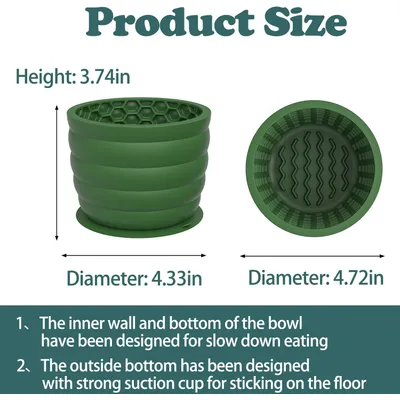 Gamelle à lécher en silicone pour chien, gamelle à alimentation lente