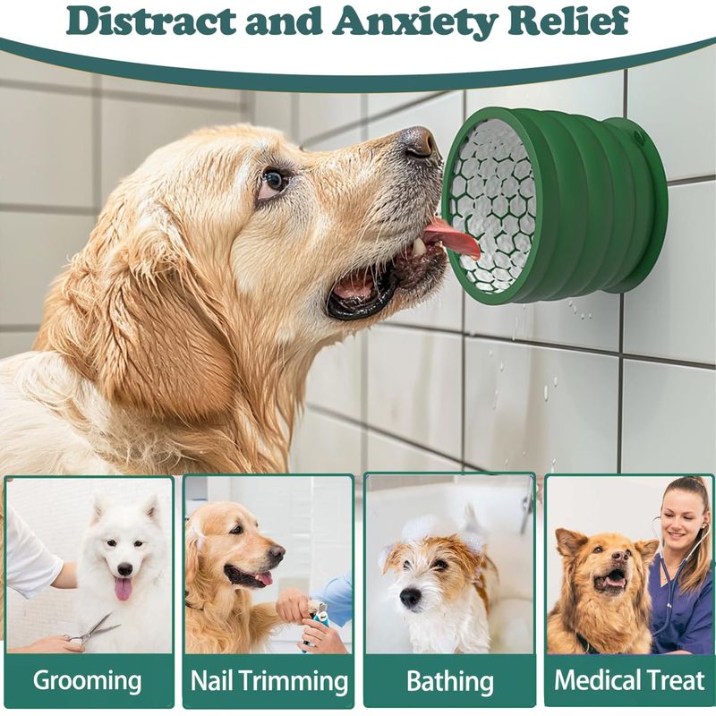 Gamelle à lécher en silicone pour chien, gamelle à alimentation lente