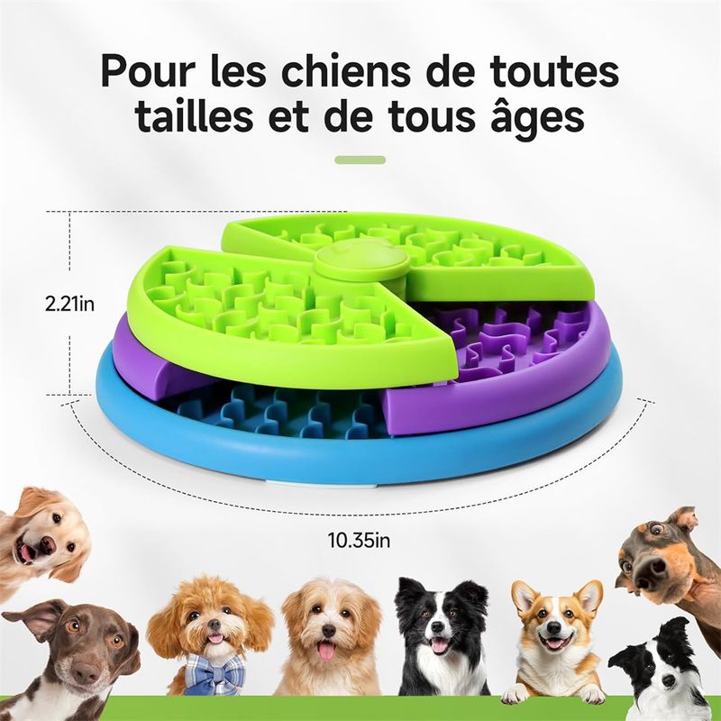 Pet Planet Gamelle anti - glouton et jouet interactif pour chien