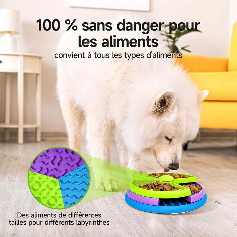 Pet Planet Gamelle anti - glouton et jouet interactif pour chien