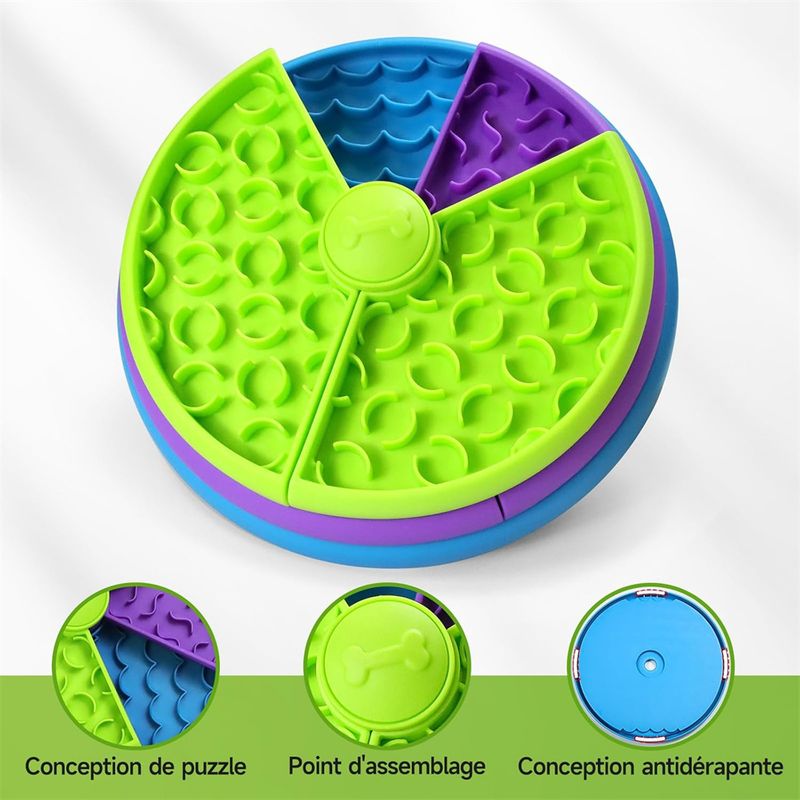Pet Planet Gamelle anti - glouton et jouet interactif pour chien