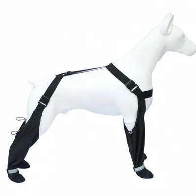 FurryFusion Regenstiefel für Hunde mit reflektierenden Riemen FurryFusion Regenstiefel für Hunde mit reflektierenden Riemen