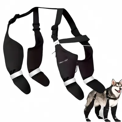FurryFusion Regenstiefel für Hunde mit reflektierenden Riemen