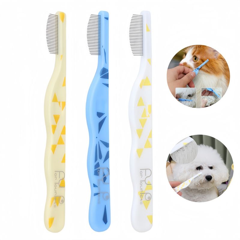 FurryFusion Lot de 3 peignes anti-puces
