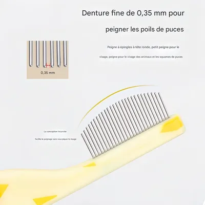 FurryFusion Lot de 3 peignes anti-puces