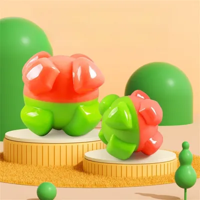 Pet Planet Jouet de grignotage sonore en caoutchouc pour chiens