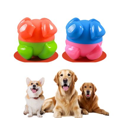 Pet Planet Jouet de grignotage sonore en caoutchouc pour chiens