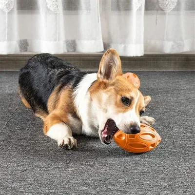 Petopia Ballon de rugby en caoutchouc pour chiens