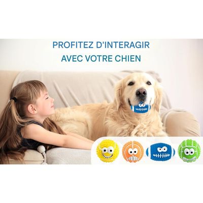 Pet Planet Chiens Joyeux Jouet de Balle Sonore