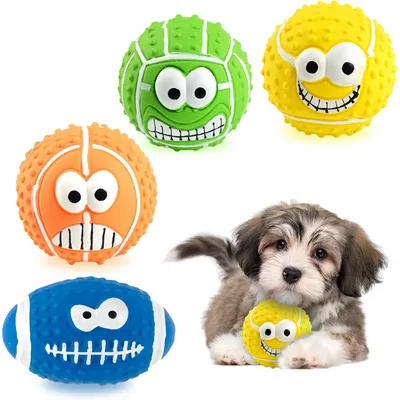 Pet Planet Chiens Joyeux Jouet de Balle Sonore