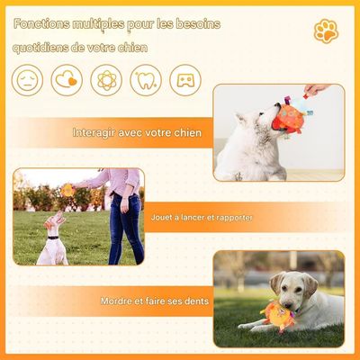 Pet Planet Chiens JouetsSet Jouet de Balle Sonore