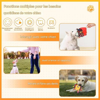 Pet Planet Chiens JouetsSet Jouet de Balle Sonore
