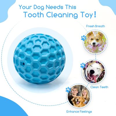 UAMLY Pelota para perros, juguete masticable con sonido