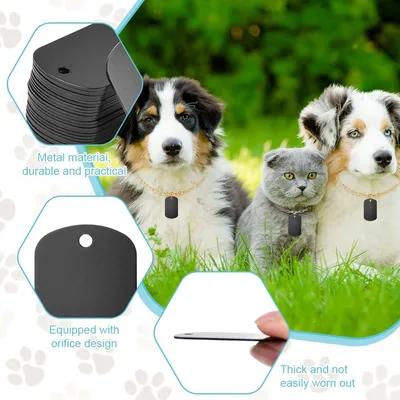 IntiMeg Médailles d'identification pour chiens et chats 30PCS