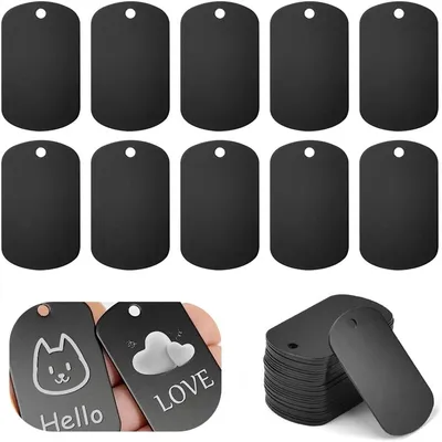 IntiMeg 30 placas de identificación para perros y gatos