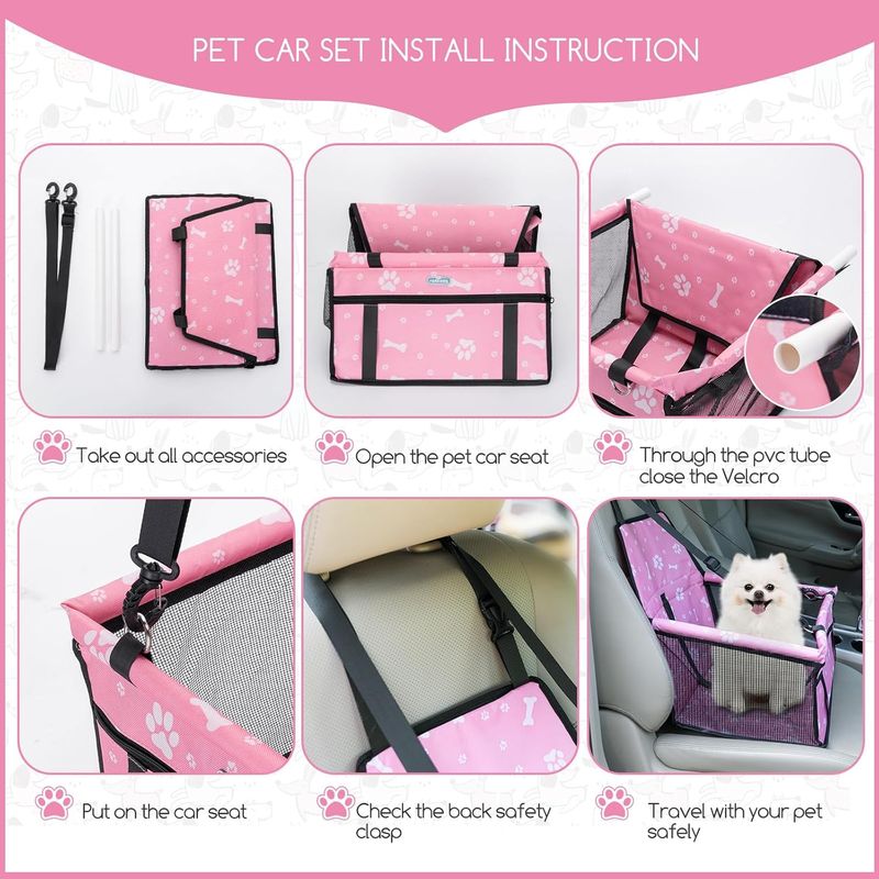 Siège auto pour chien, pliable