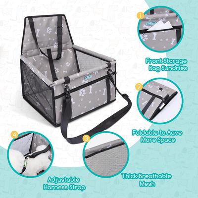 Siège auto pour chien, pliable