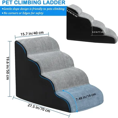 IntiMeg Hundetreppe mit 4 Stufen IntiMeg Hundetreppe mit 4 Stufen
