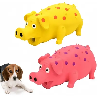 Pet Planet Chiens Jouets Cochons en Latex Naturel Sonore