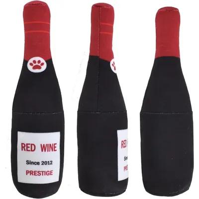 Pet Planet Chiens Vin Rouge Deux Jouets à Couinement