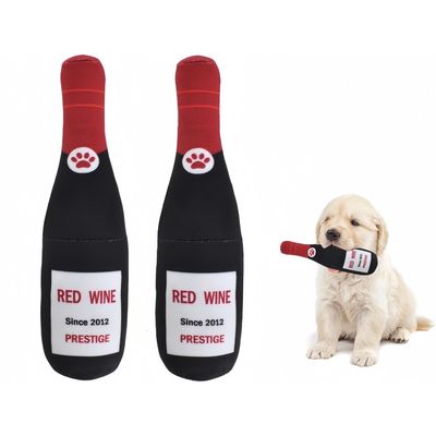 Pet Planet Chiens Vin Pétillant Deux Jouets à Couinement