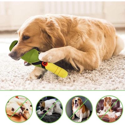 Pet Planet Chiens Champagne Deux Jouets à Couinement