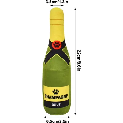 Pet Planet Chiens Champagne Deux Jouets à Couinement