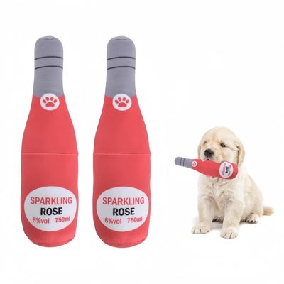 Pet Planet Chiens Vin Pétillant Deux Jouets à Couinement