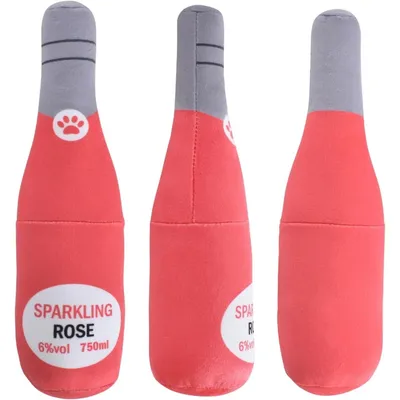 Pet Planet Chiens Vin Pétillant Deux Jouets à Couinement