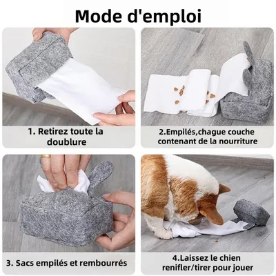 Pet Planet Animaux de Compagnie JouetsSet Jouet de Boîte À Mouchoirs