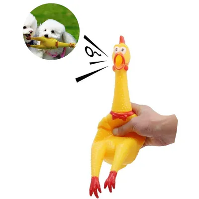 UAMLY Poulet criard à presser pour chiens