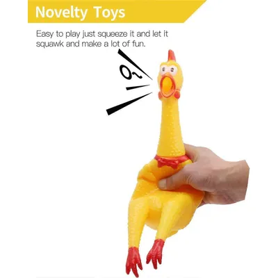 UAMLY Poulet criard à presser pour chiens