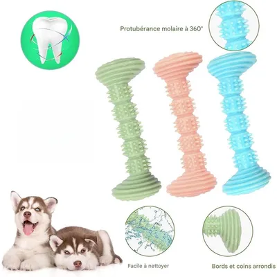 Pet Planet Chiens JouetsSet Jouet à Mâcher en Caoutchouc Naturel