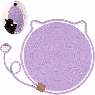 Pet Planet Chats Tapis de Griffe en Corde de Coton Naturelle Griffeuse Violet