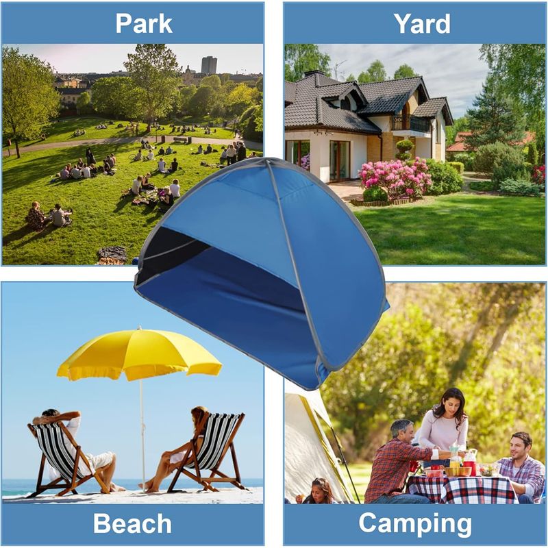 UAMLY Tente de plage pop-up pour animaux de compagnie