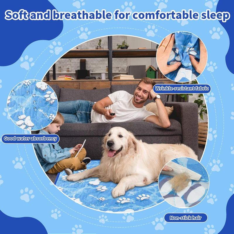 UAMLY Tapis Rafraichissant Animaux de Compagnie Lavable