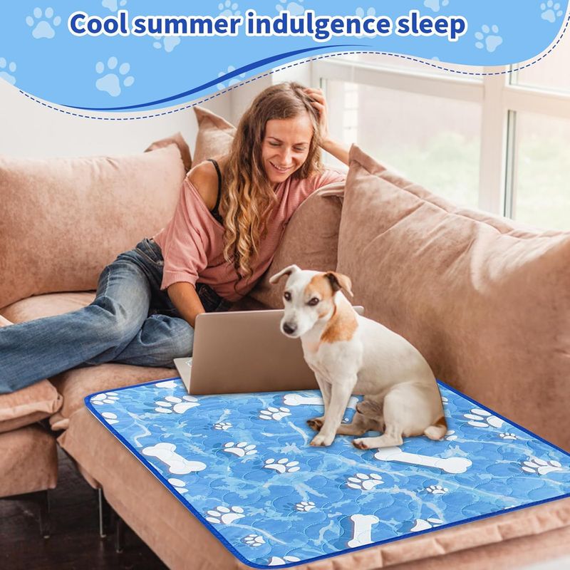 UAMLY Tapis Rafraichissant Animaux de Compagnie Lavable